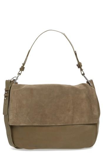 Topshop Leather Hobo - Grey