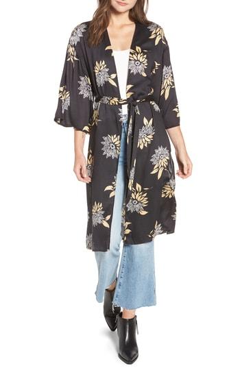 Women's Amuse Society Let's Unwind Floral Print Kimono