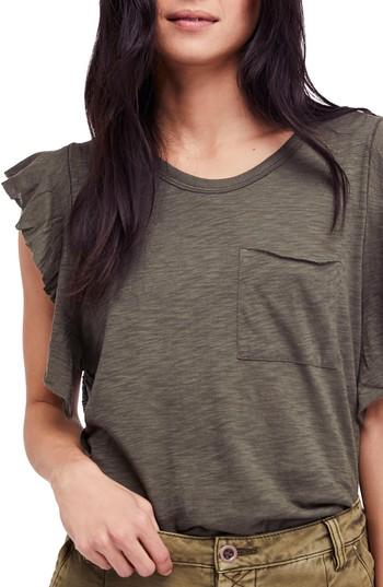 Women's Free People So Easy Tee - Green
