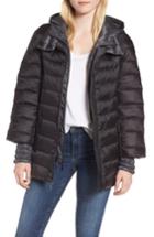 Women's 1 Madison 3-in-1 Layered Packable Quilted Down Coat - Black