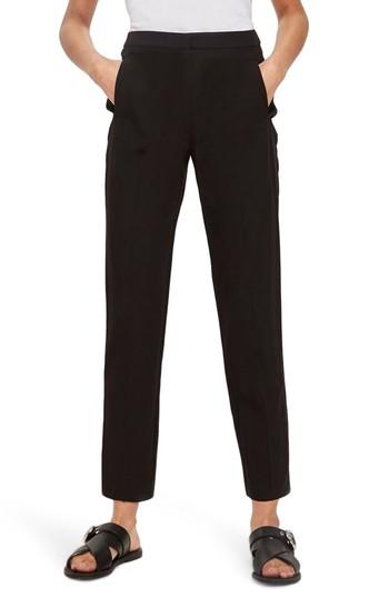 Women's Topshop High Waist Cigarette Trousers Us (fits Like 2-4) X - Black