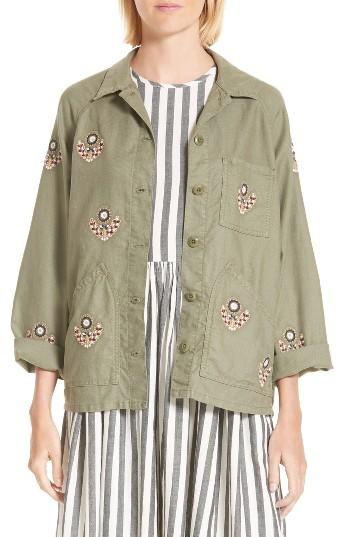 Women's The Great. The Field Jacket - Green