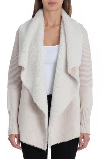 Women's Bagatelle Faux Shearling & Knit Jacket - Ivory