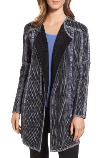 Women's Nic+zoe Nightsong Long Sweater Jacket - Blue