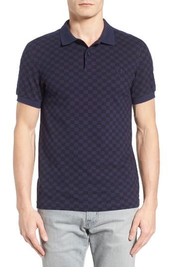 Men's Fred Perry Check Pique Polo
