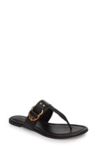 Women's Tory Burch Marsden Flat Thong Sandal M - Black