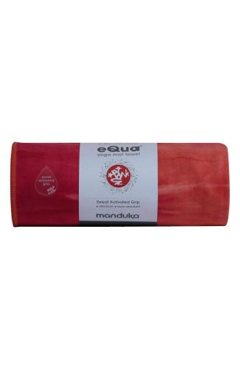 Manduka Equa Hand Dyed Yoga Mat Towel, Size - Red