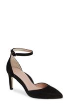 Women's Taryn Rose Graziella Ankle Strap Pump .5 M - Black
