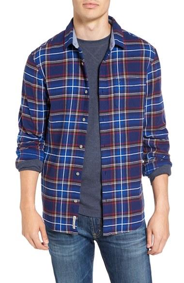 Men's Original Penguin Brushed Plaid Cotton Flannel