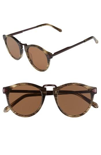 Women's Karen Walker X Monumental 49mm Polarized Sunglasses - Horn