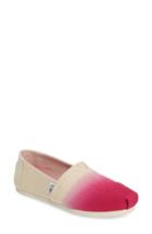 Women's Toms Dip-dyed Alpargata Slip-on M - Pink