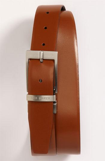 Ted Baker London Reversible Leather Belt Tan/