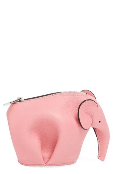 Women's Loewe Elephant Coin Purse - Pink
