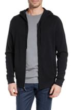 Men's Nordstrom Signature Merino Wool Zip Hoodie - Black