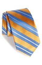 Men's Nordstrom Men's Shop Sunshine Stripe Silk Tie, Size - Yellow