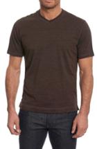 Men's Robert Graham Traveler V-neck T-shirt - Brown