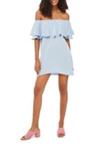 Women's Topshop Bardot Popover Shift Dress