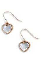 Women's Alex And Ani Crystal Heart Drop Earrings