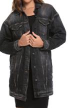 Women's Prps Oversize Denim Jacket - Black