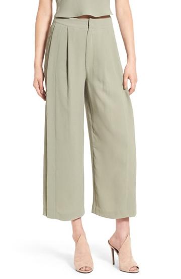Women's Kendall + Kylie High Waist Wide Leg Crop Pants