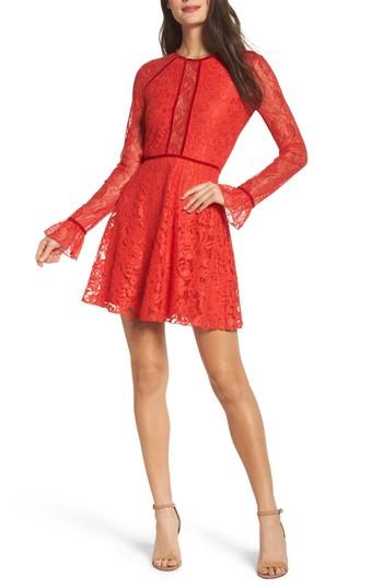 Women's Nsr Chantilly Lace Skater Dress