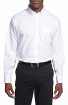 Men's Nordstrom Men's Shop Smartcare(tm) Classic Fit Pinpoint Dress Shirt .5 34 - White (online Only)
