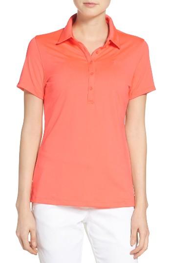 Women's Under Armour 'zinger' Short Sleeve Polo - Orange
