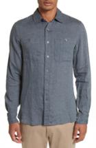 Men's Todd Snyder Linen Shirt, Size - Grey