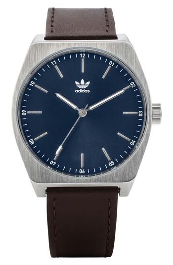 Women's Adidas Process Leather Strap Watch, 38mm