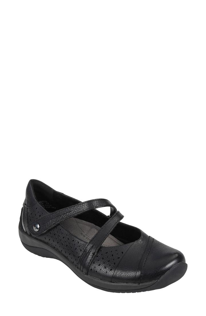 Women's Earth Newton Mary Jane Flat M - Black