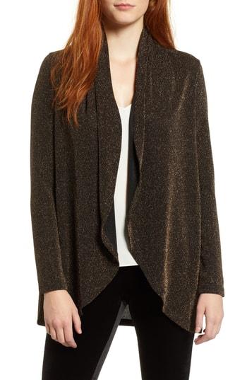 Women's Chaus Sparkle Dot Cardigan - Metallic