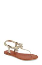 Women's Bp. Rock Embellished T-strap Sandal .5 M - Metallic