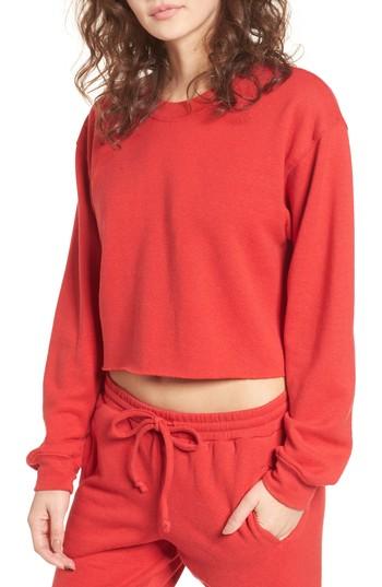 Women's Sub Urban Riot Gigi Crop Sweatshirt - Grey