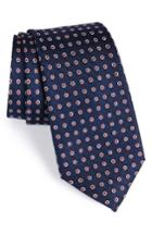 Men's Nordstrom Men's Shop Halo Dot Silk Tie, Size - Blue