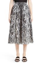 Women's St. John Collection Leopard Print Midi Skirt