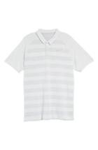 Men's Nike Stripe Polo Shirt, Size - White