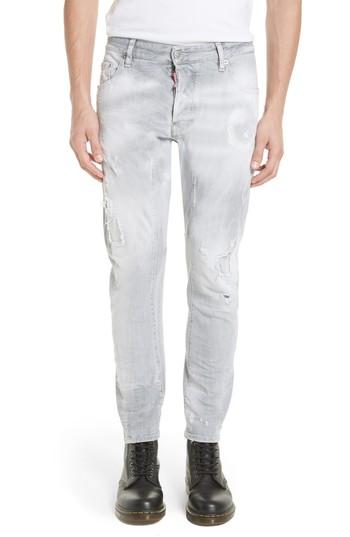 Men's Dsquared2 Tidy Biker Jeans Eu - Grey