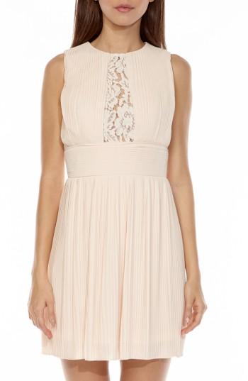 Women's Tfnc Dori Pleat Chiffon Fit & Flare Dress - Pink