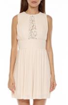 Women's Tfnc Dori Pleat Chiffon Fit & Flare Dress - Pink