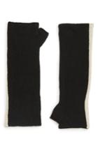 Women's Lamini Met Alpaca Fingerless Gloves, Size - Black