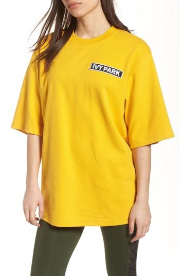 Women's Ivy Park Flag Badge Tee - Metallic