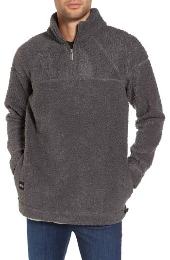 Men's Native Youth Warlock Faux Shearling Quarter Zip Sweater