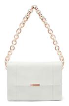 Ted Baker London Ipomoea Leather Shoulder Bag - White