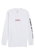 Men's Vans Side Waze Graphic Long Sleeve T-shirt, Size - White