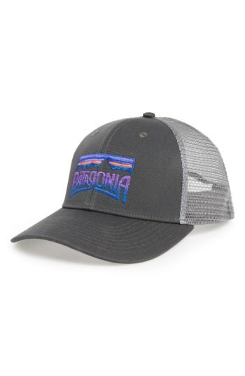 Men's Patagonia Fitz Roy Frostbite Trucker Cap - Grey