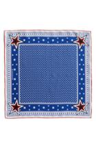 Women's Givenchy Star Silk Twill Square Scarf, Size - Blue