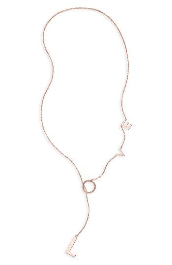 Women's Adornia Love Lariat Necklace