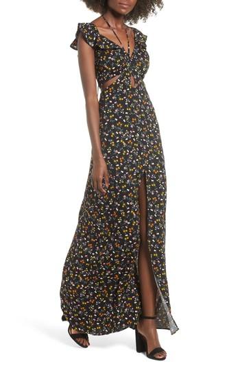 Women's Afrm Alya Maxi Dress - Black