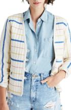 Women's Madewell Quilted Side Tie Jacket, Size - White