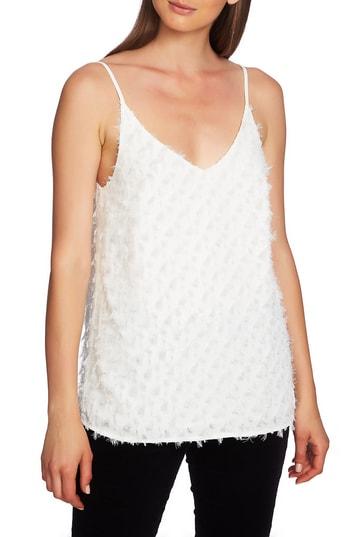 Women's 1.state Eyelash Fringe Camisole, Size - White